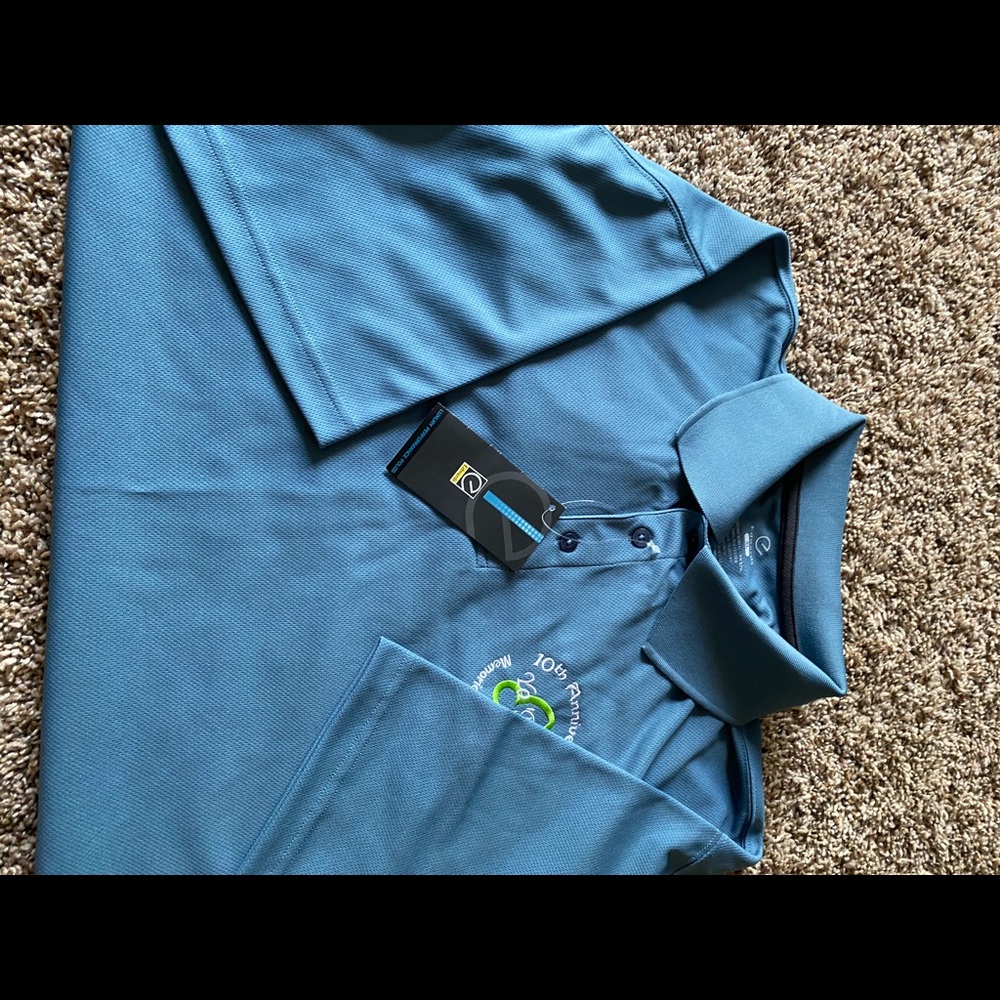 XL blue short sleeve golf shirt new